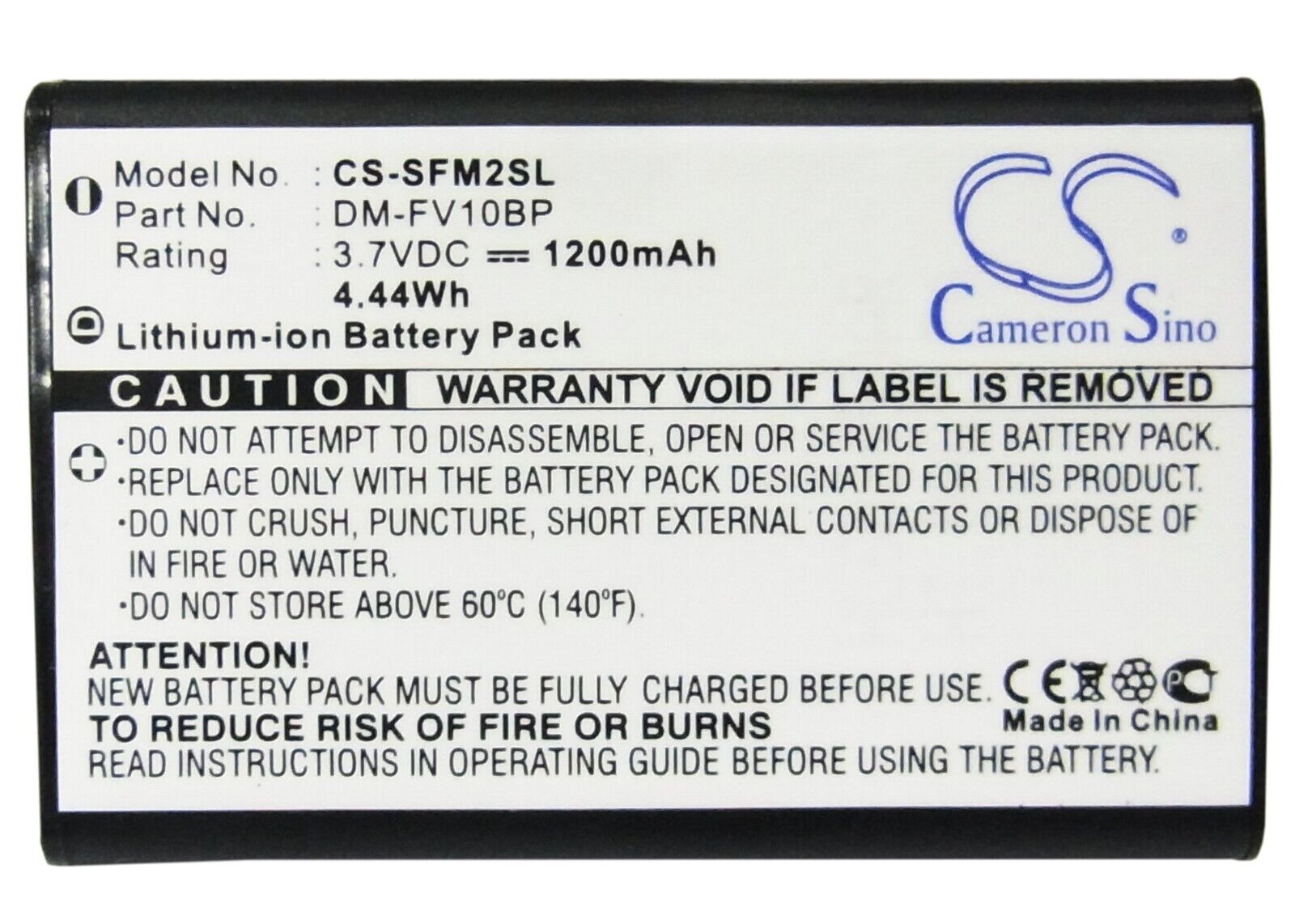 BATTERIE 1200mAh Tipo DM-FV10BP Per DM-Tech DM-AV10