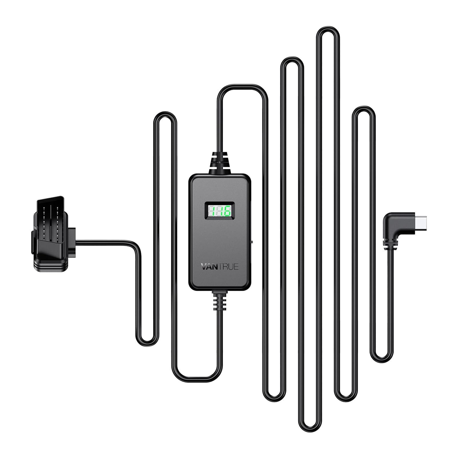 VANTRUE Display USB C OBD con 3 livelli per tutti i supporti Vantrue Dash Cam, p