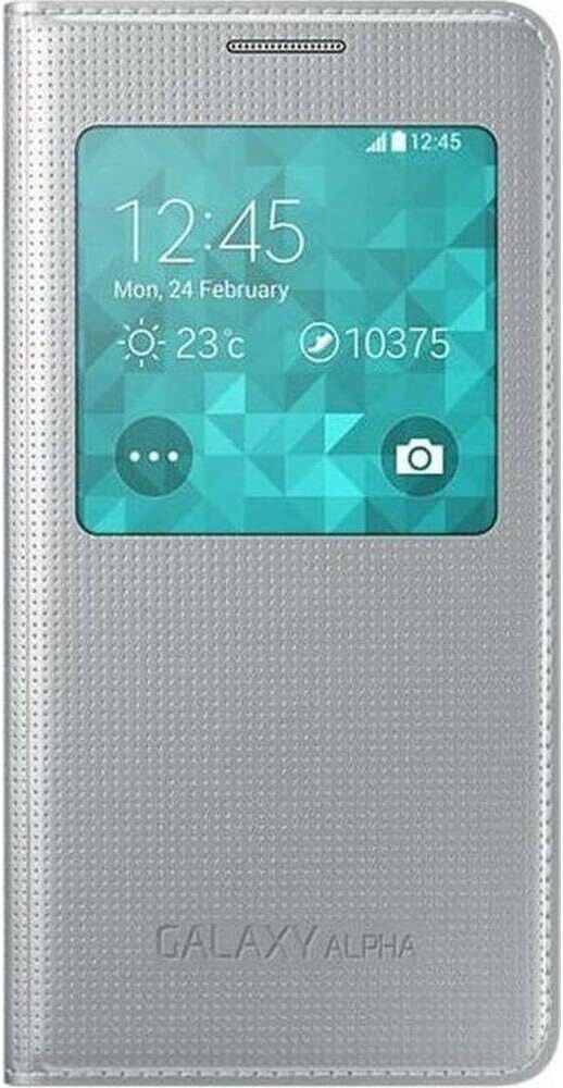 Custodia a patta Samsung EF-CG850BS per Samsung Galaxy Alpha argento