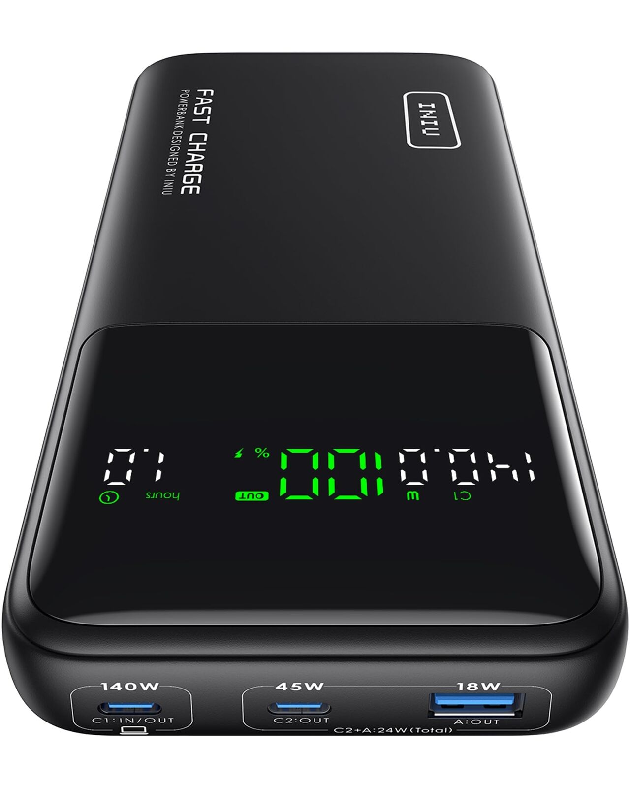 INIU Power Bank, 27000mAh 140W Caricatore Portatile Ricarica Rapida, PD3.1 Batte