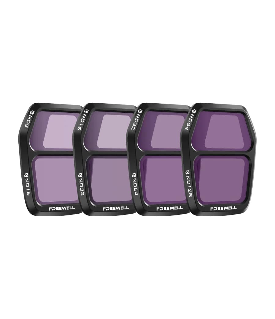 Freewell Air 3S Split ND Filter 4-Pack con ND8/ND16, ND16/ND32, (w5Q)