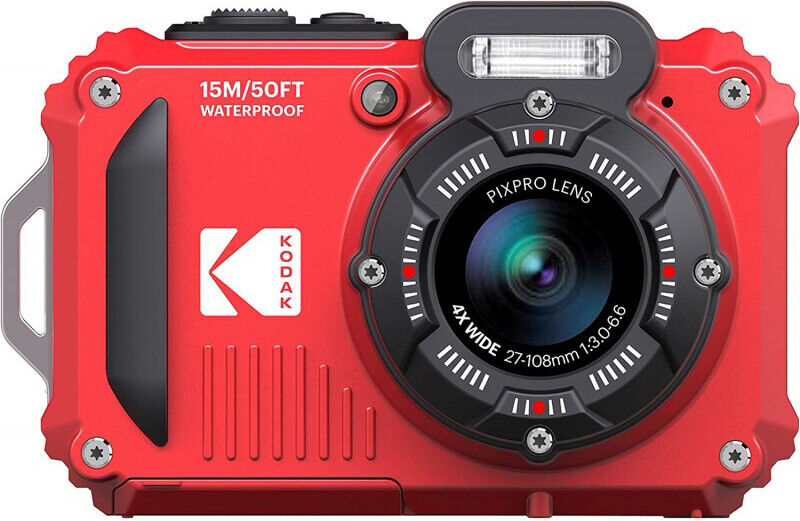 Kodak Fotocamera compatta 16 Mpx BSI CMOS 4608x3456 Px impermeabile Rosso WPZ2