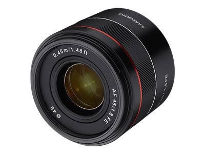Samyang AF 45 mm F1.8 per Sony FE Tiny but Premium Vollformat und 22803