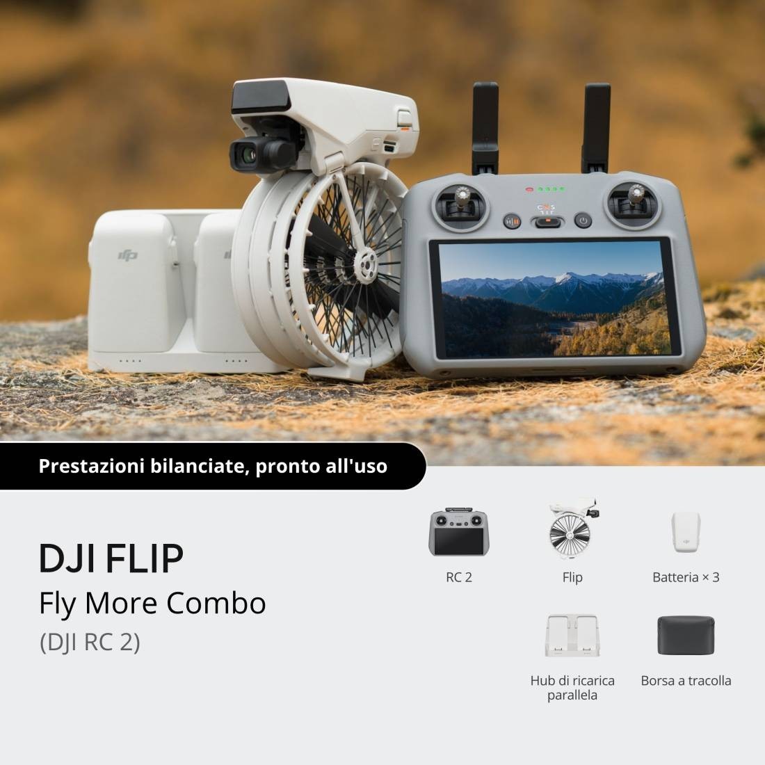 DJI Flip Fly More Combo (DJI RC 2) Drone