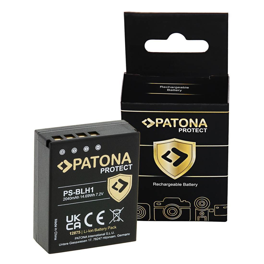 PATONA PROTECT Battery per Olympus BLH-1 OM-D EM-1 Mark 2 EM-1 Mark II E-M1X