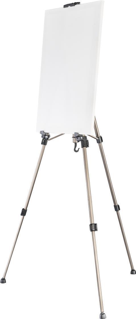 Walimex pro Staffelei M 52-155 cm, Leinwandstaffelei aus Aluminium inkl. Transpo