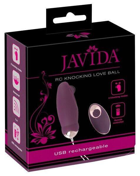 JAVIDA OVETTO CON TELECOMANDO VIOLA PUNTA GONFIABILE RICARICABILE