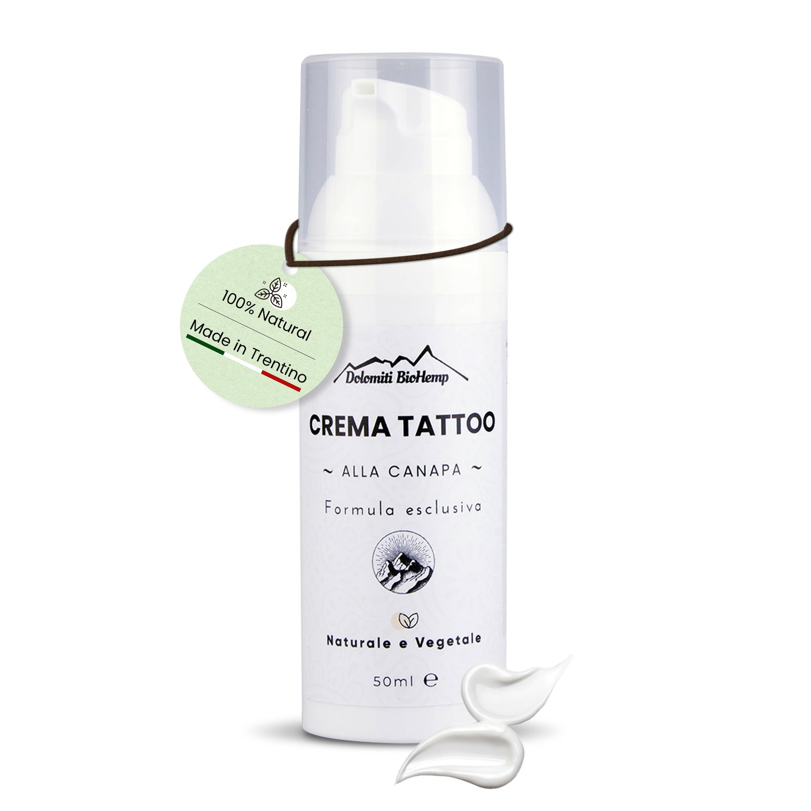 Dolomiti BioHemp Crema Tatuaggi alla Canapa - Crema Tattoo con Olio di (X0O)
