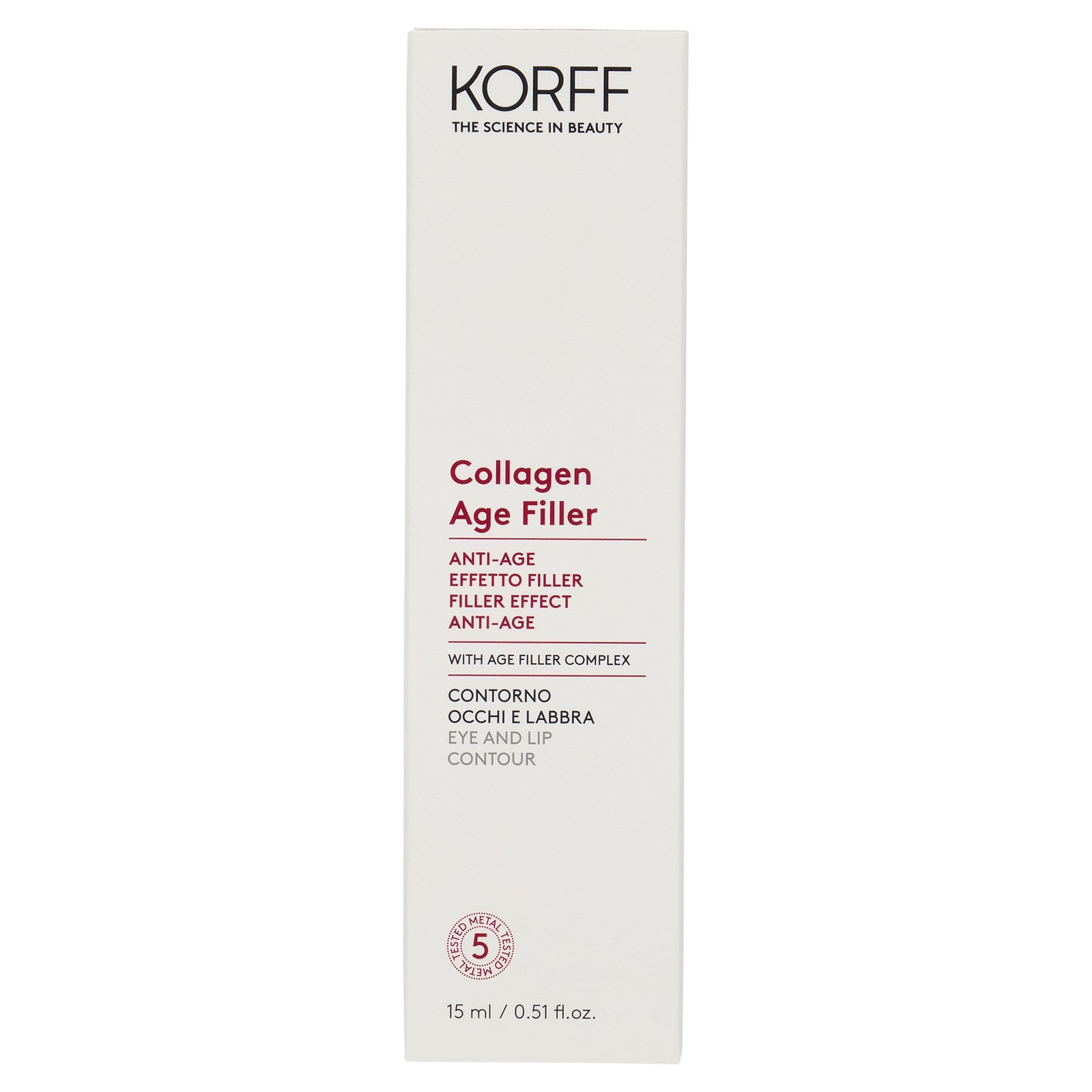 Korff Collagen Age Filler Contorno Occhi e Labbra, Azione riempitiva (B3H)