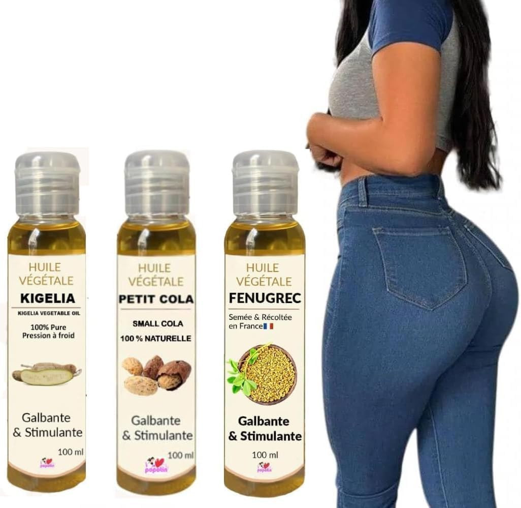 Migliori Oli per Grossire i glutei-Aumentare il Seno-Fianchi-100ml-I Love (A2Z)