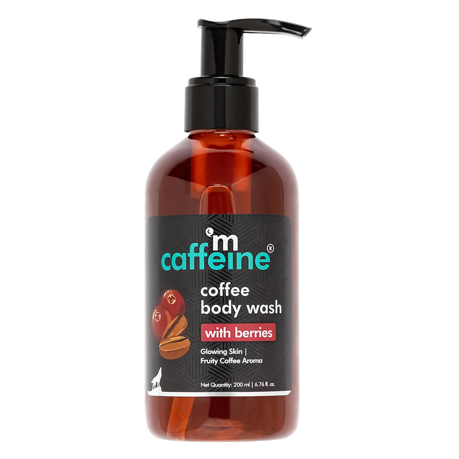 mCaffeine Coffee Body Wash with Berries for Glowing & Moisturized (s9S)