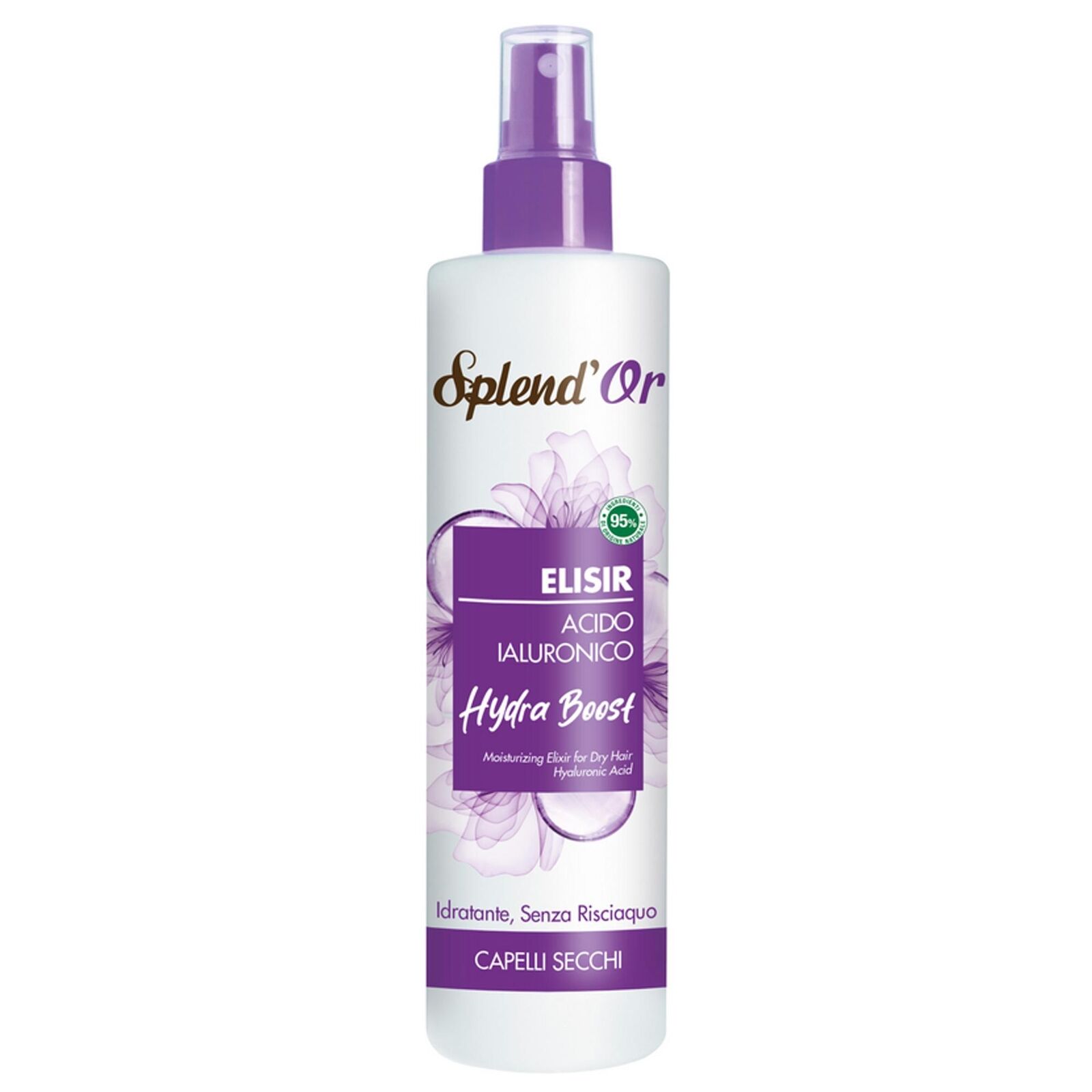 SPLENDOR ELISIR HYDRA BOOST 200ML ACIDO IALURONICO IDRATAZIONE IMMEDIATA CAPELLI