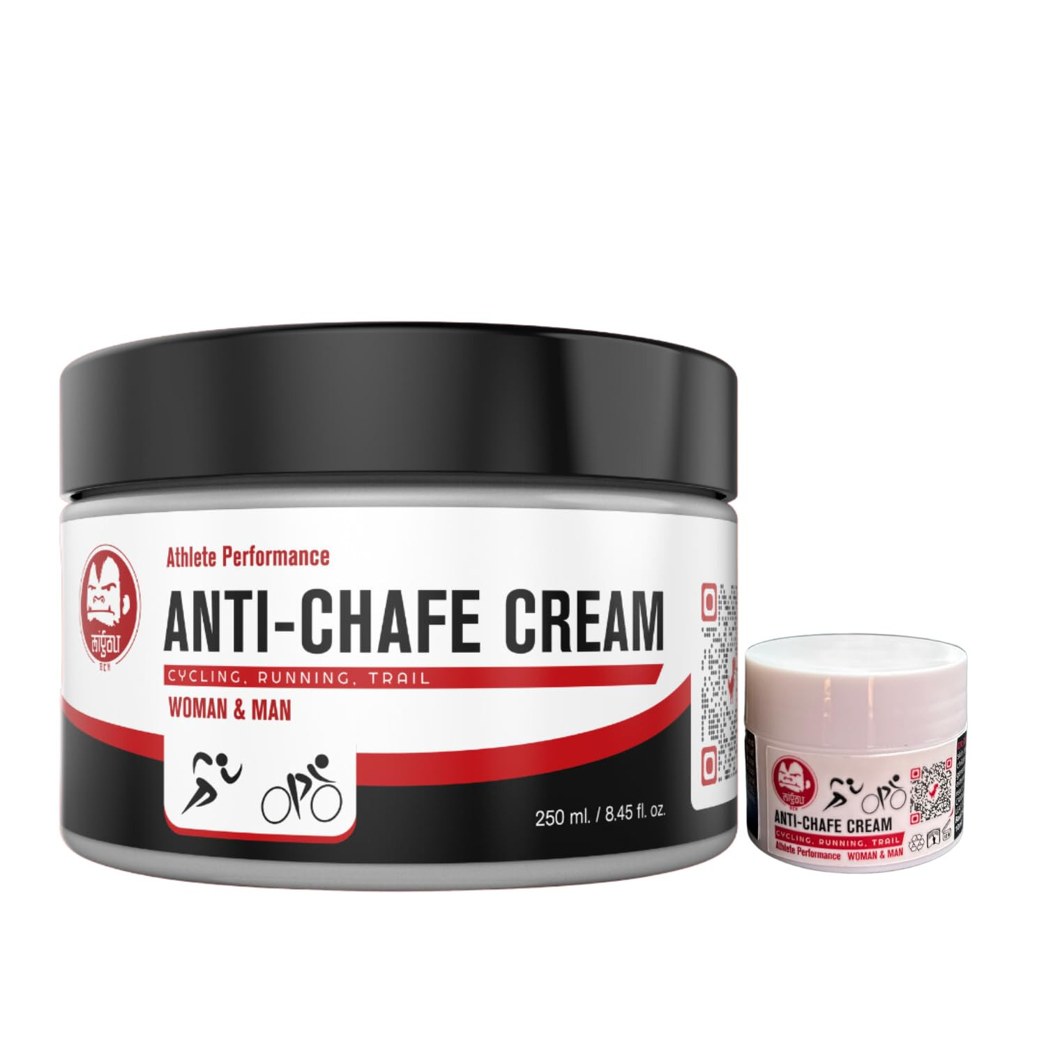 MIGOU BCN Crema Antisfregamento Cosce 250 ml + Tarro di 3ml - Adatta per (Y3j)