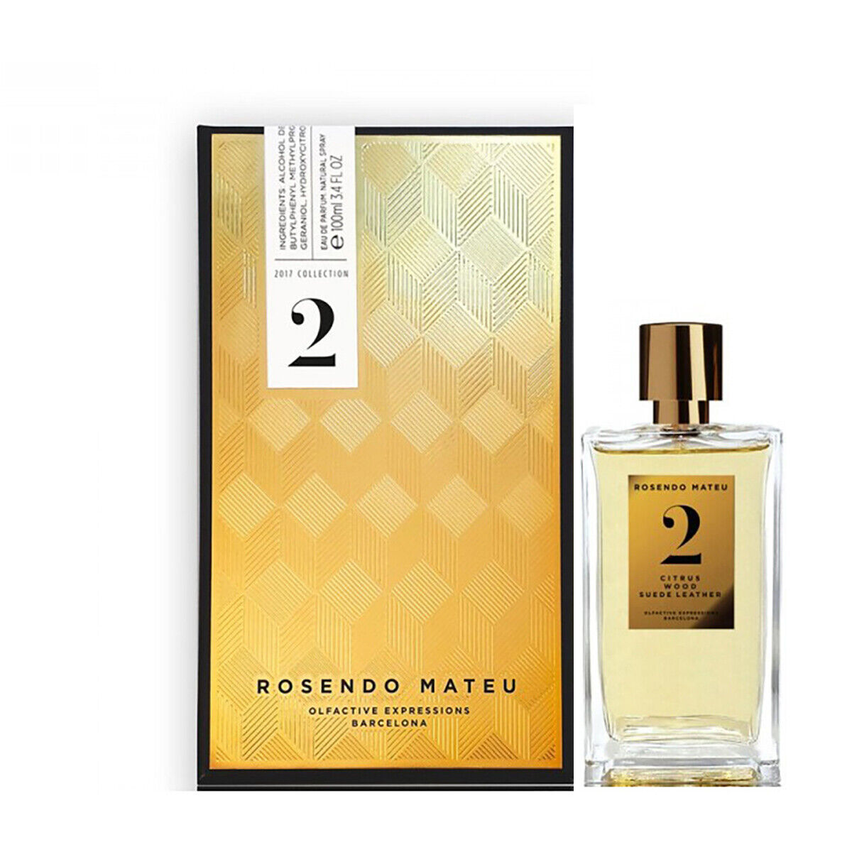 ROSENDO MATEU N°2 CITRUS WOOD SUEDE LEATHER 100ML EAU DE PARFUM SPRAY