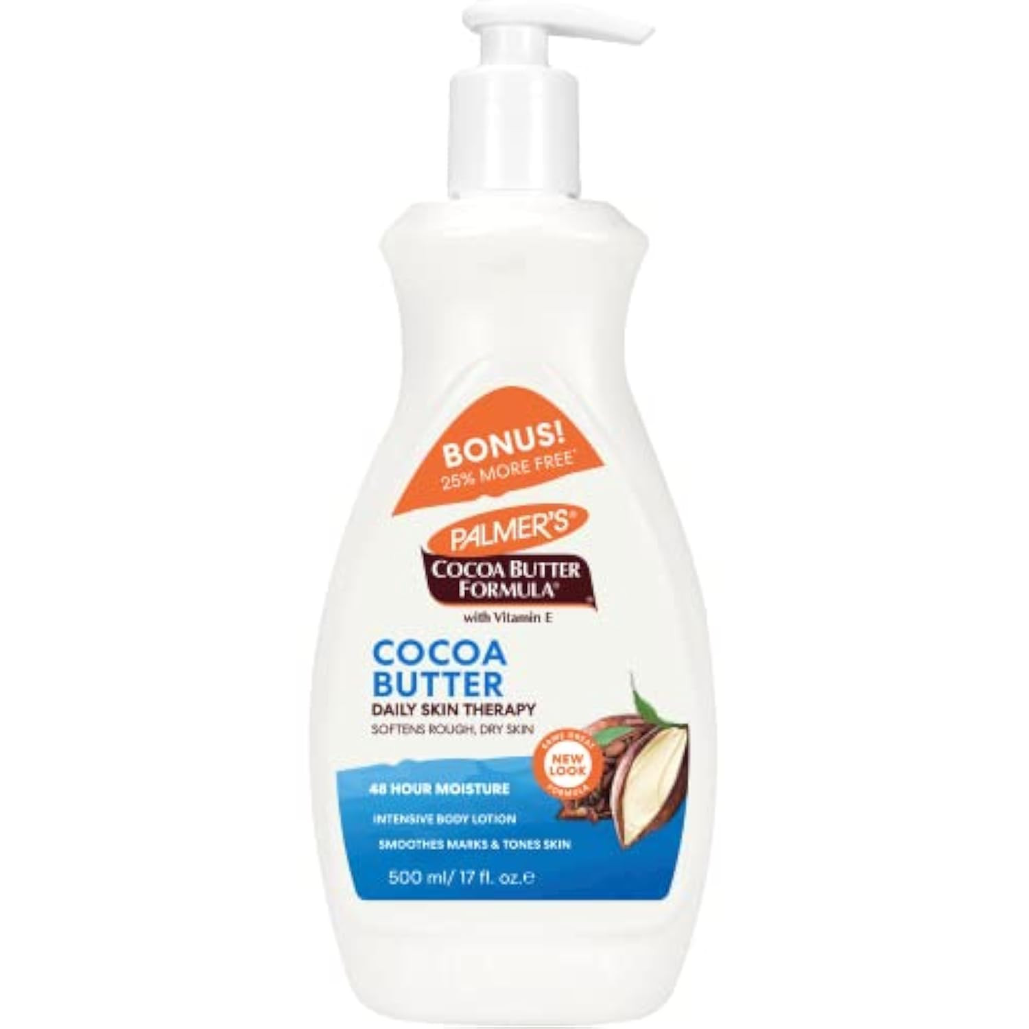 cocall Palmers - Lozione idratante al burro di cacao, flacone con pompa (r9X)