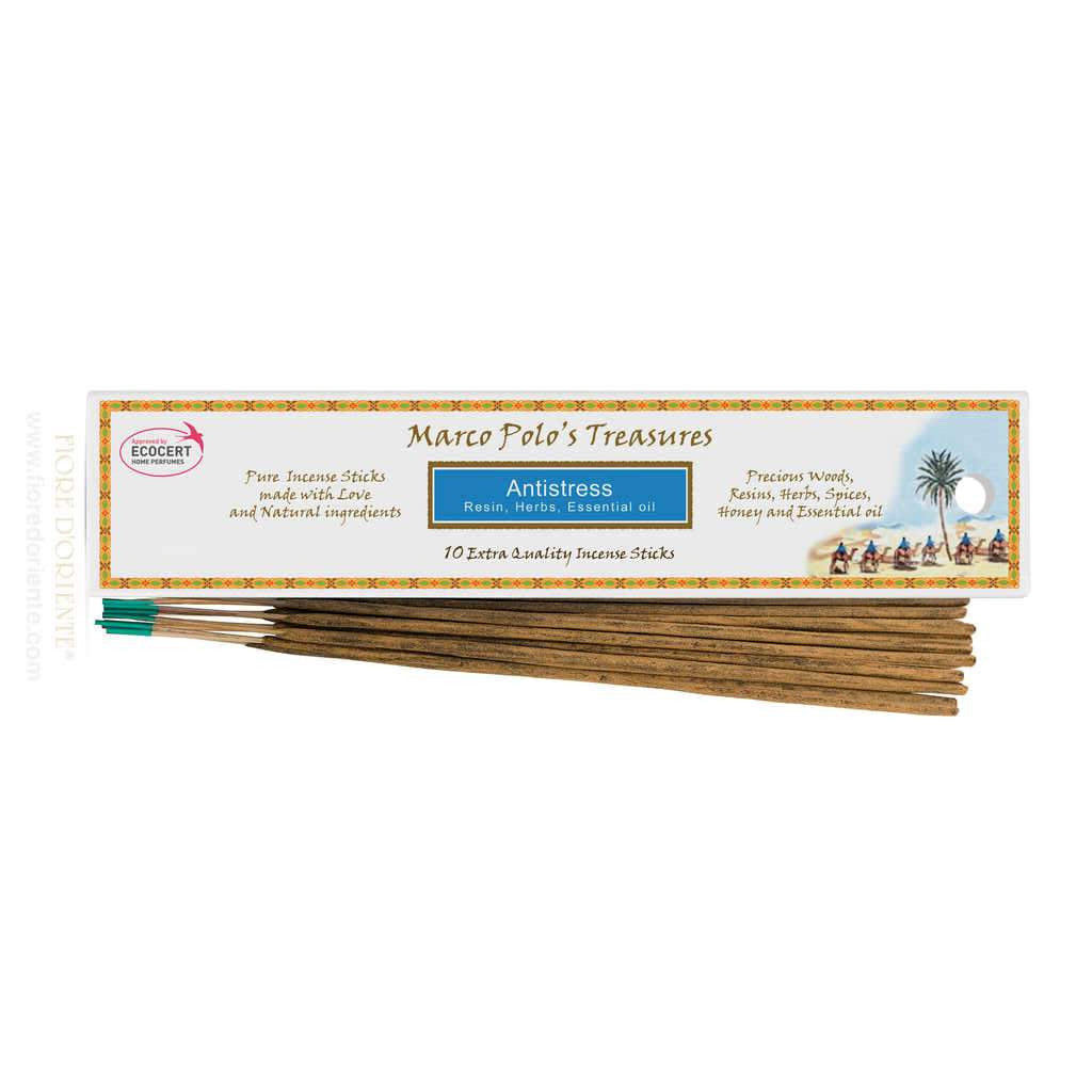 Miglior Incenso 70 minuti Antistress totalmente naturale Marco Polo 5 Bastoncini