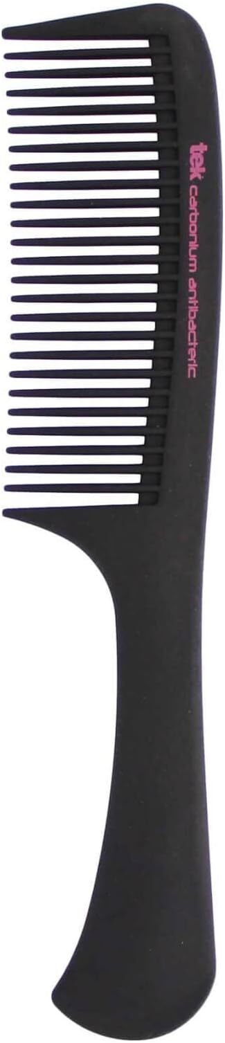 Tek - Pettine in Carbonium antibatterico manico dente medio