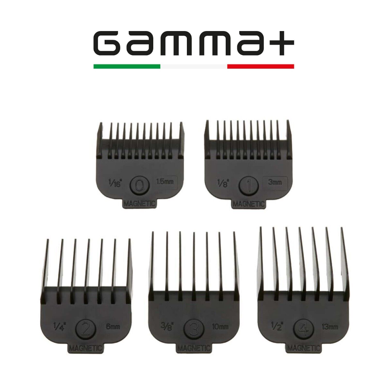 GAMMA PIU 5 RIALZI PETTINI MAGNETICI 1,5-3-6-10-13mm TOSATRICE CLIPPER BOOSTED