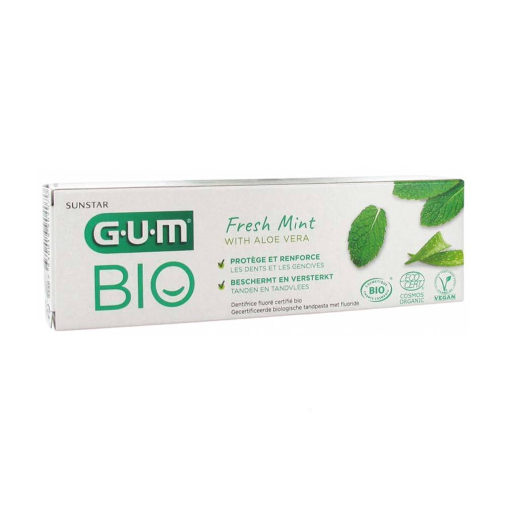 Gum Bio Dentifricio Fresh Mint con Aloe Vera Protegge e Rinforza, 75ml