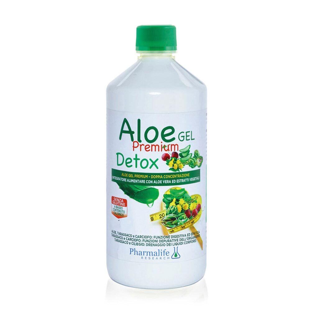 Pharmalife Research Aloe Gel Premium Detox Integratore, 1 Litro