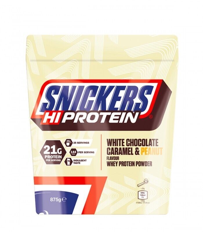 Snickers HI Protein Powder White Chocolate Caramel & Peanut 455g