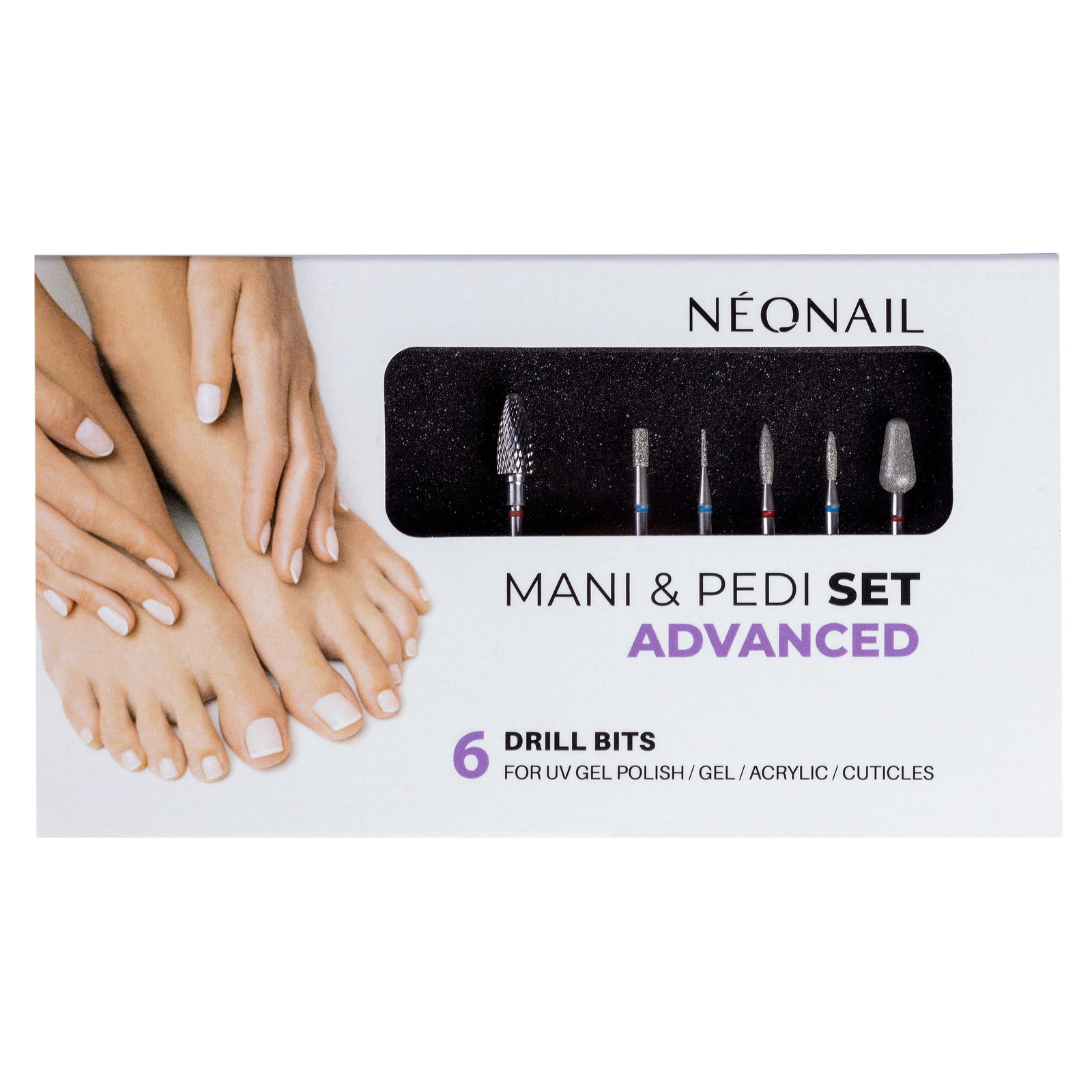 NEONAIL Set di punte avanzate per fresa per unghie (D4I)