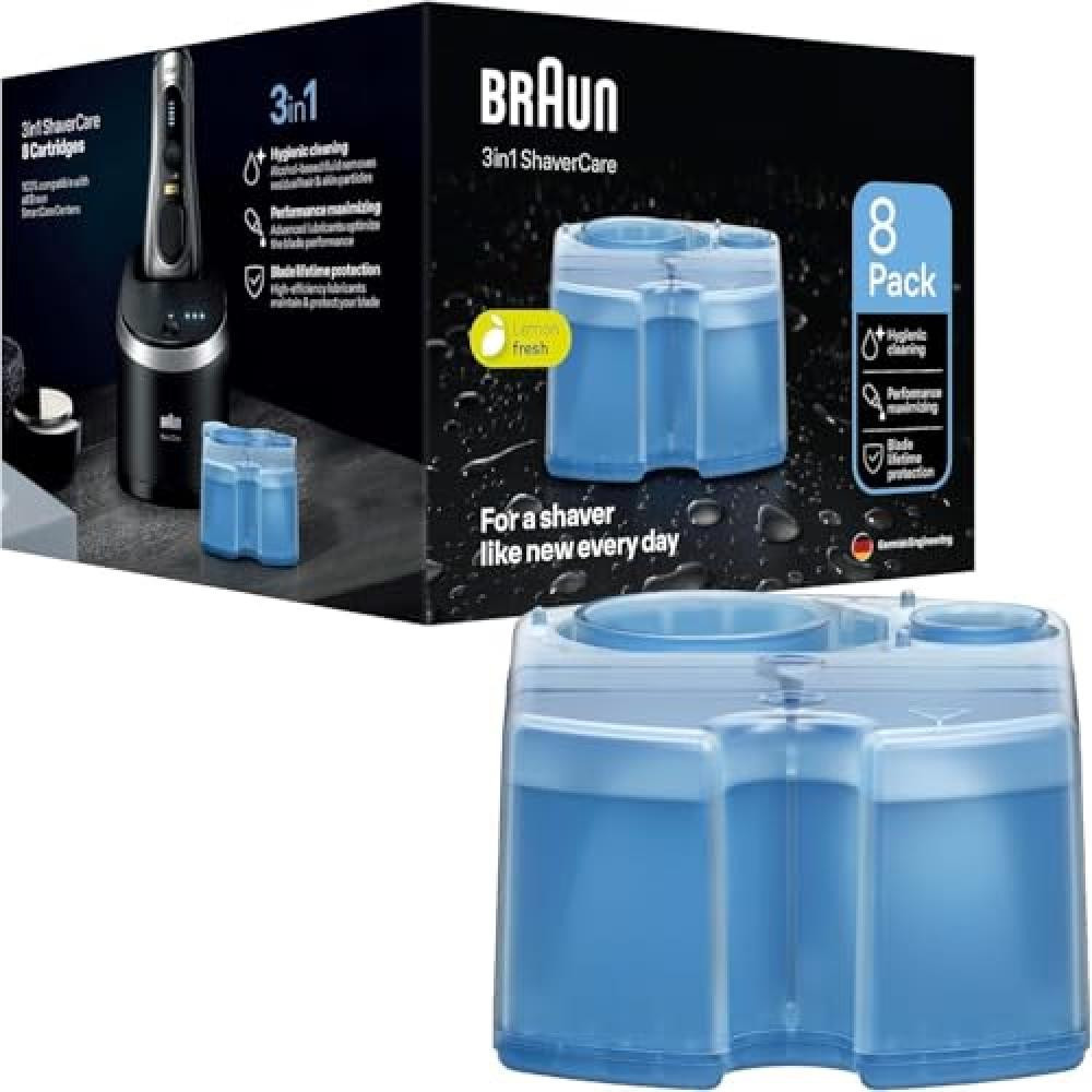 Braun ShaverCare 3 In 1 Cartucce Di Ricarica Per Stazione SmartCare, Pulisce Il