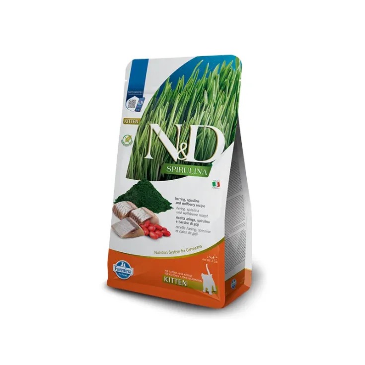 N&D Cat Spirulina Herring Kitten 1,5 Kg