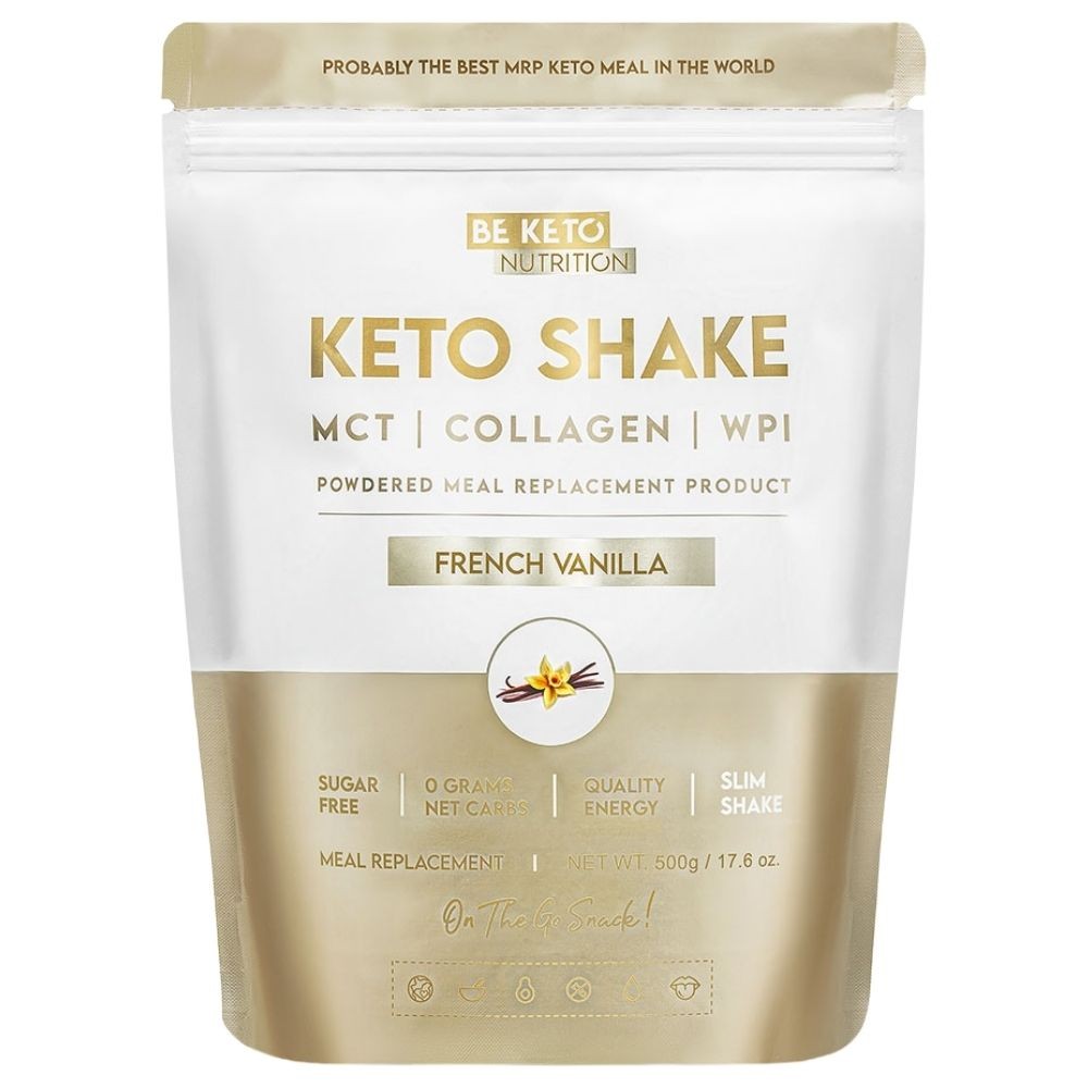 BeKeto Diet Keto Shake Vaniglia Francese, 500 g