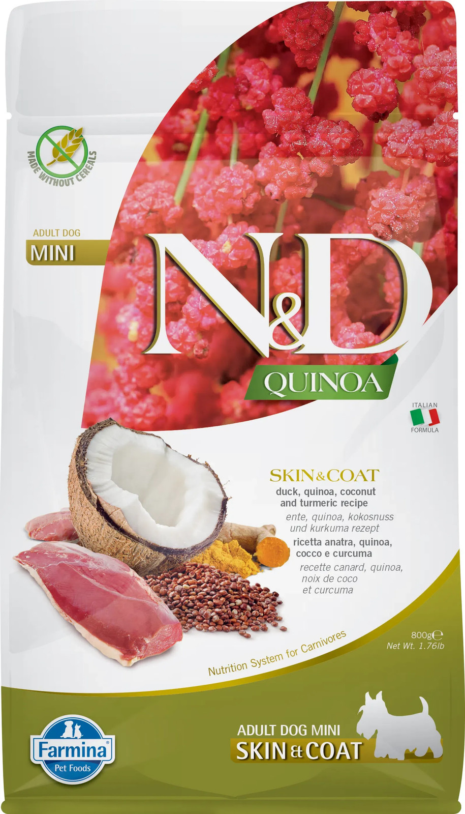 N&D Quinoa Skin&Coat Mini Anatra 2,5 Kg