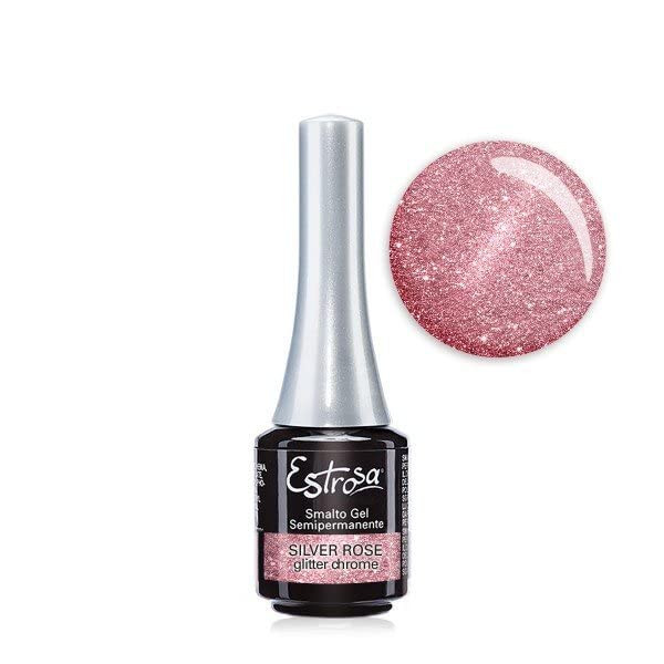 Estrosa Smalto Semiper.Colore 7 Ml. 7893 Chrome Silver Rose, Smalto (T1I)
