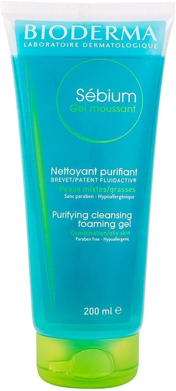 Bioderma Sebium Gel Moussant/Foaming Gel, 200 Millilitri