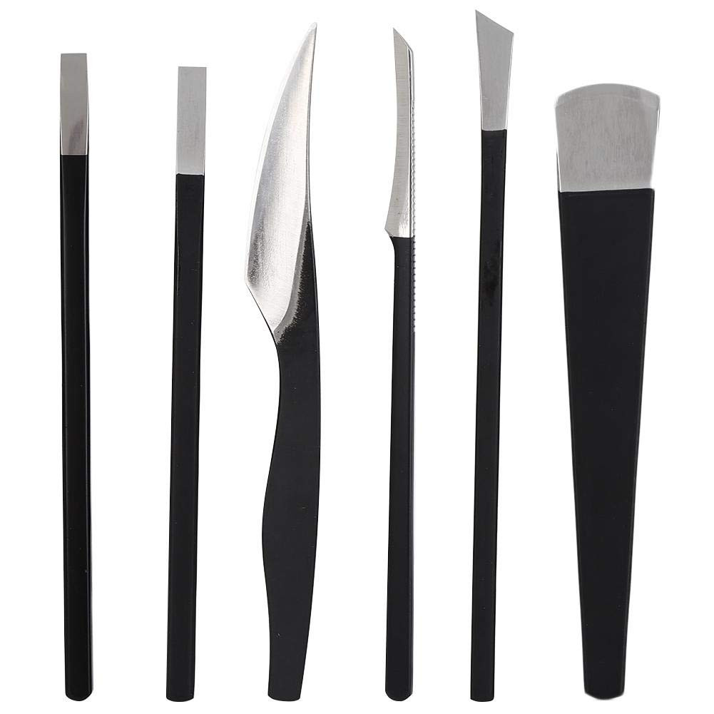6 pezzi Set pedicure Kit coltelli pedicure Set tagliaunghie in acciaio (L4W)