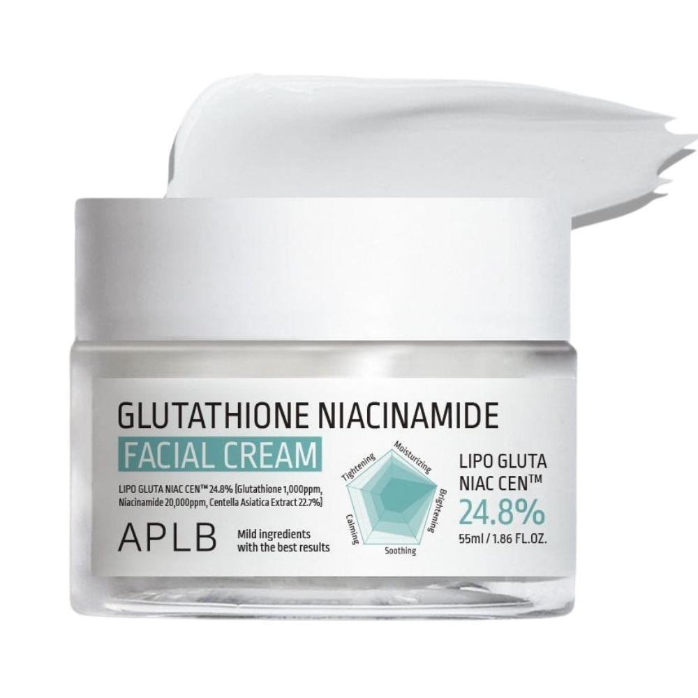 APLB Crema viso idratante con glutatione e niacinamide, 55 ml