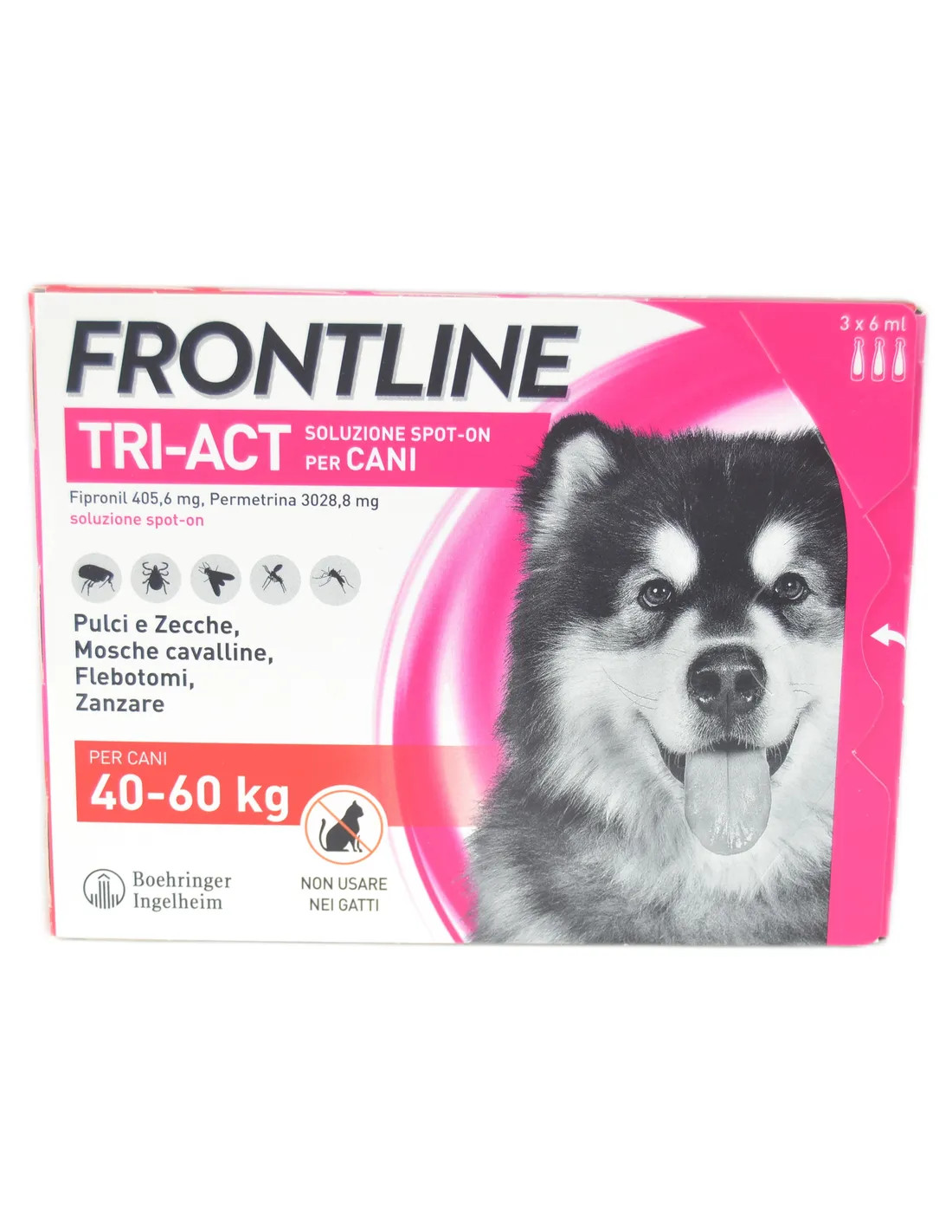 Frontline Tri-Act 3 pipette cani da 40 a 60 kg