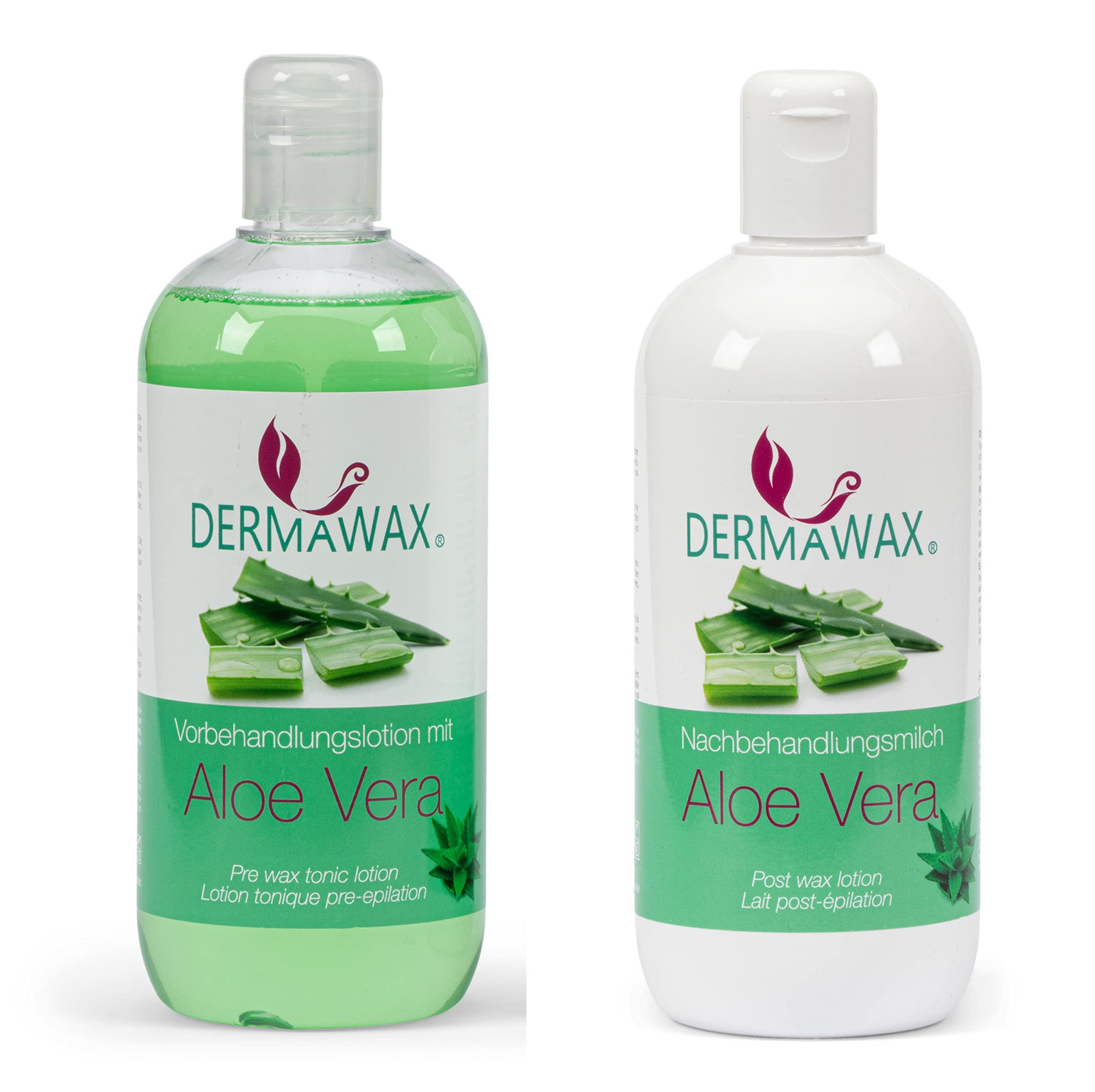 Dermawax Lozione Tonica Precera Aloe Vera per depilazione 500 ml- Latte (d8N)