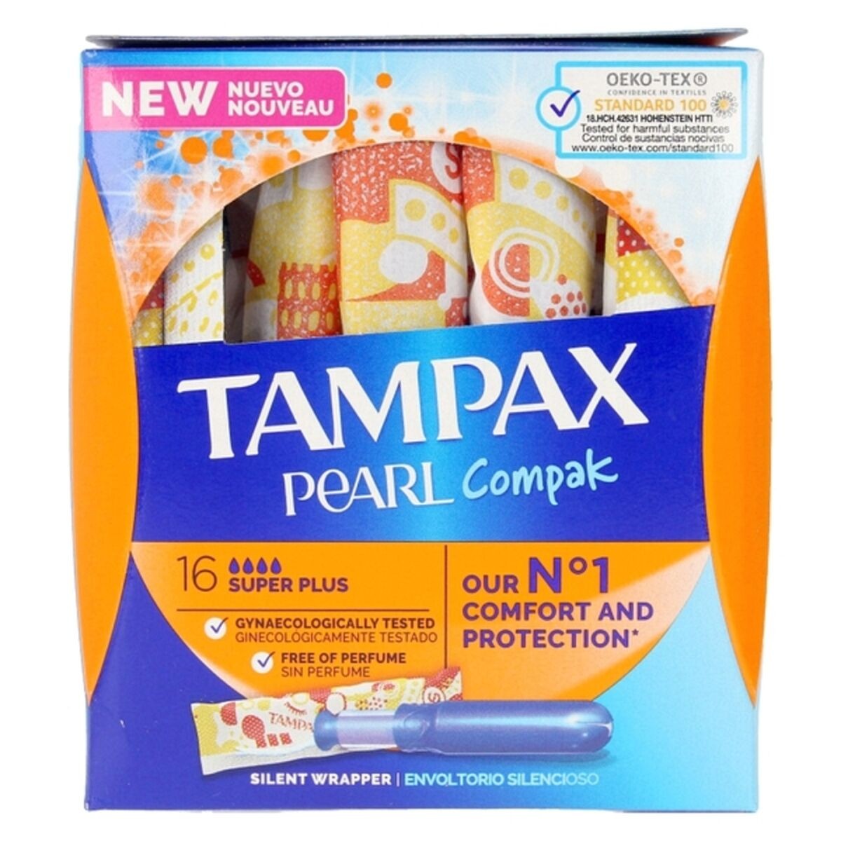 Assorbente Interno Super Plus Pearl Compak Tampax Tampax Pearl Compak 16 Unit