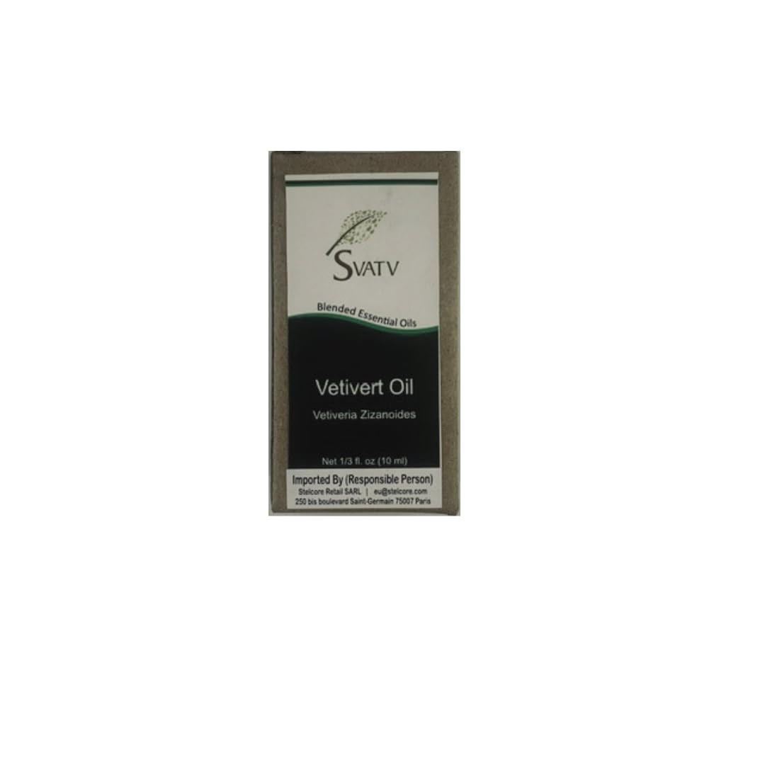 SVATV Vetiver Olio essenziale per aromaterapia, vetiver, olio profumato (y3t)