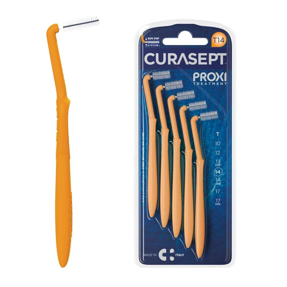 Curasept Proxi - Angle Treatment T14 Scovolino Interdentale, 5 Scovolini