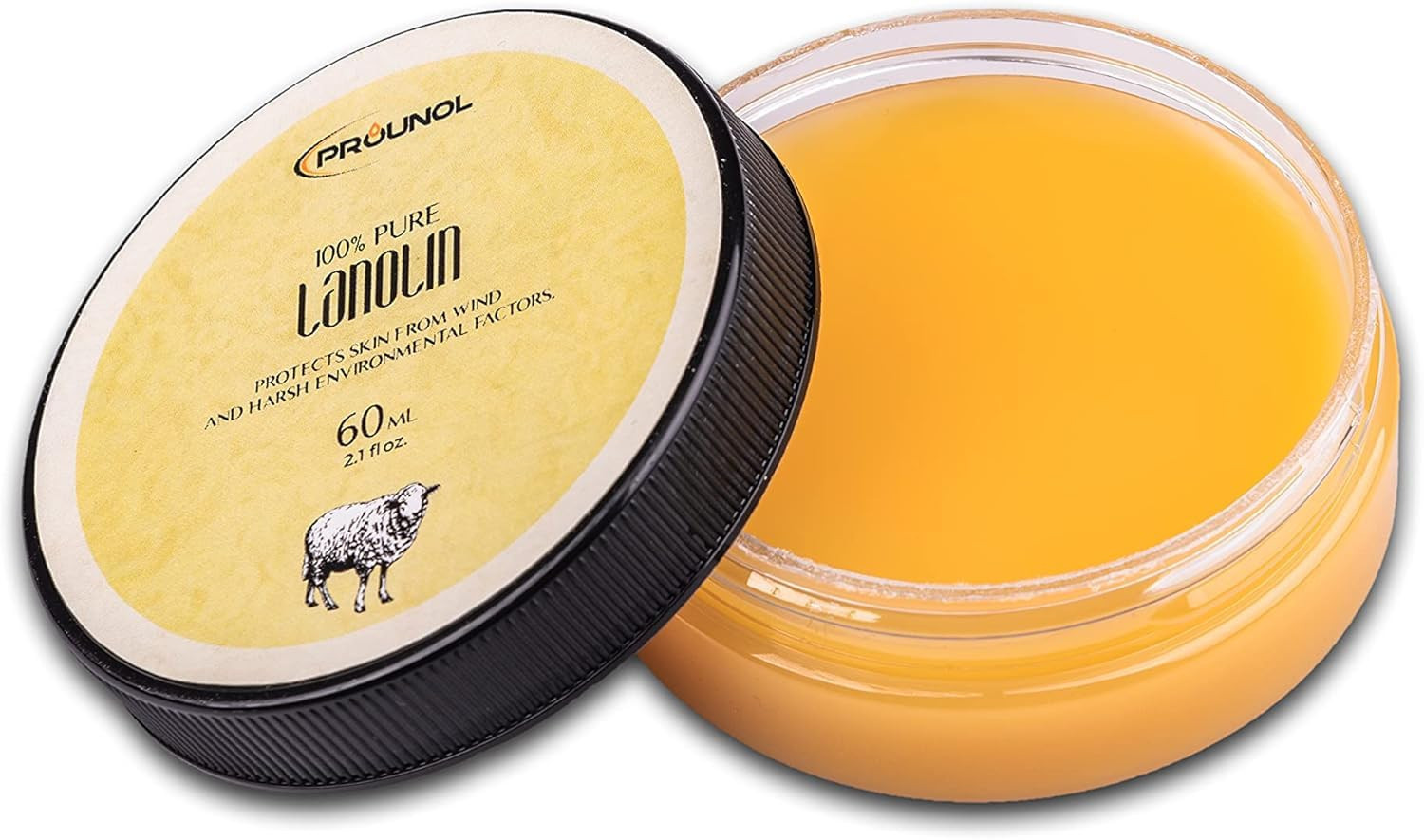 PROUNOL Lanolina Pura (lanolin anidra) 60ml 100% naturale crema per pelle (r8h)