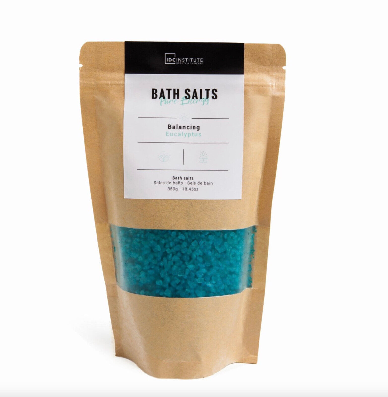 IDCINSTITUE Bath Salts Pure Energy Sali da Bagno Balancing Eucalyptus 350 gr