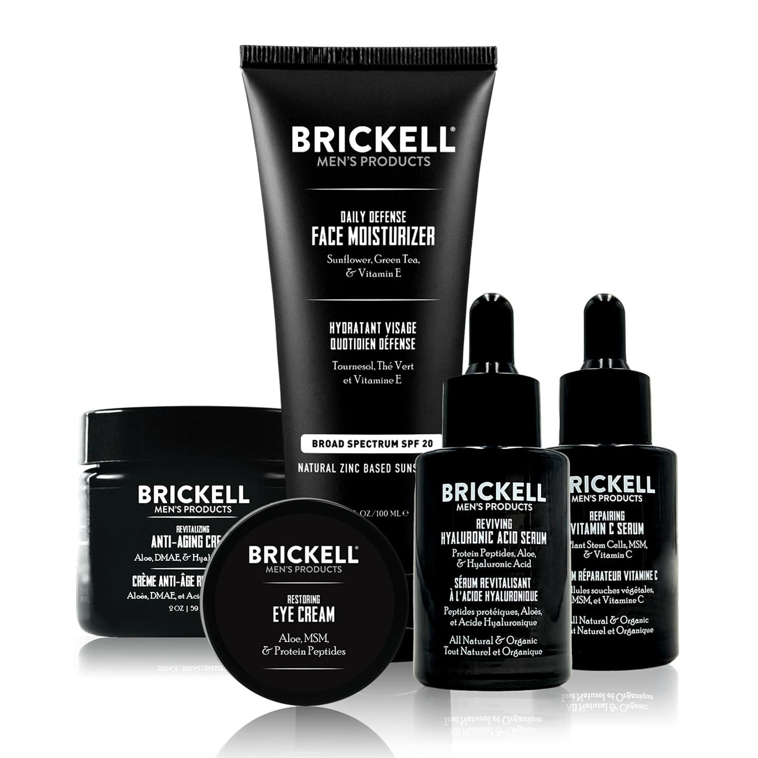 Brickell Men's Difesa Completa Routine Antietà Invecchiamento, Crema (p2P)