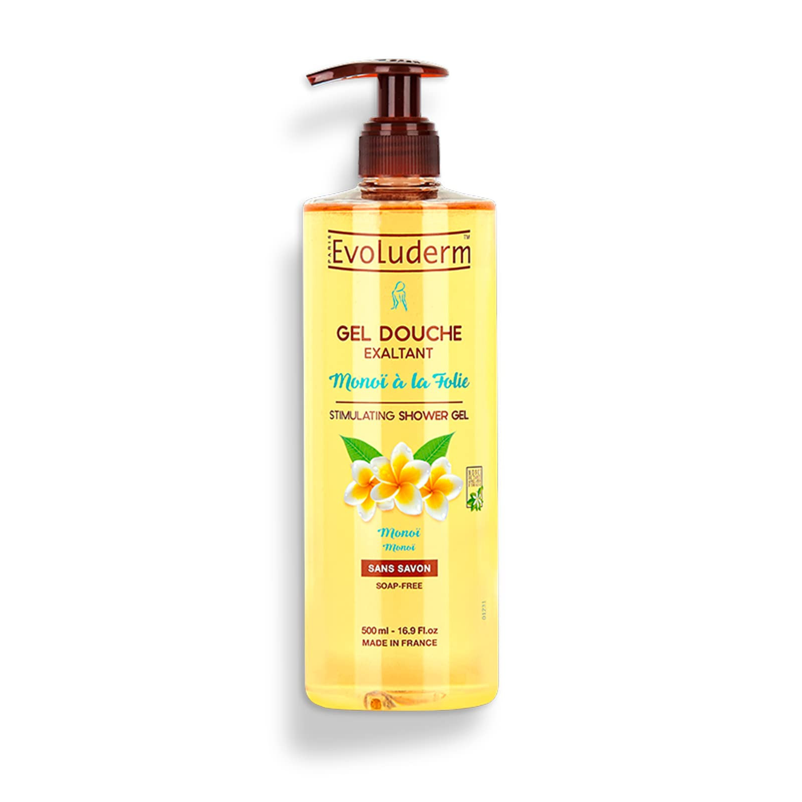EVOLUDERM - Gel doccia Esaltant Monoï alla follia - 500 ml - 95% di (x7Q)