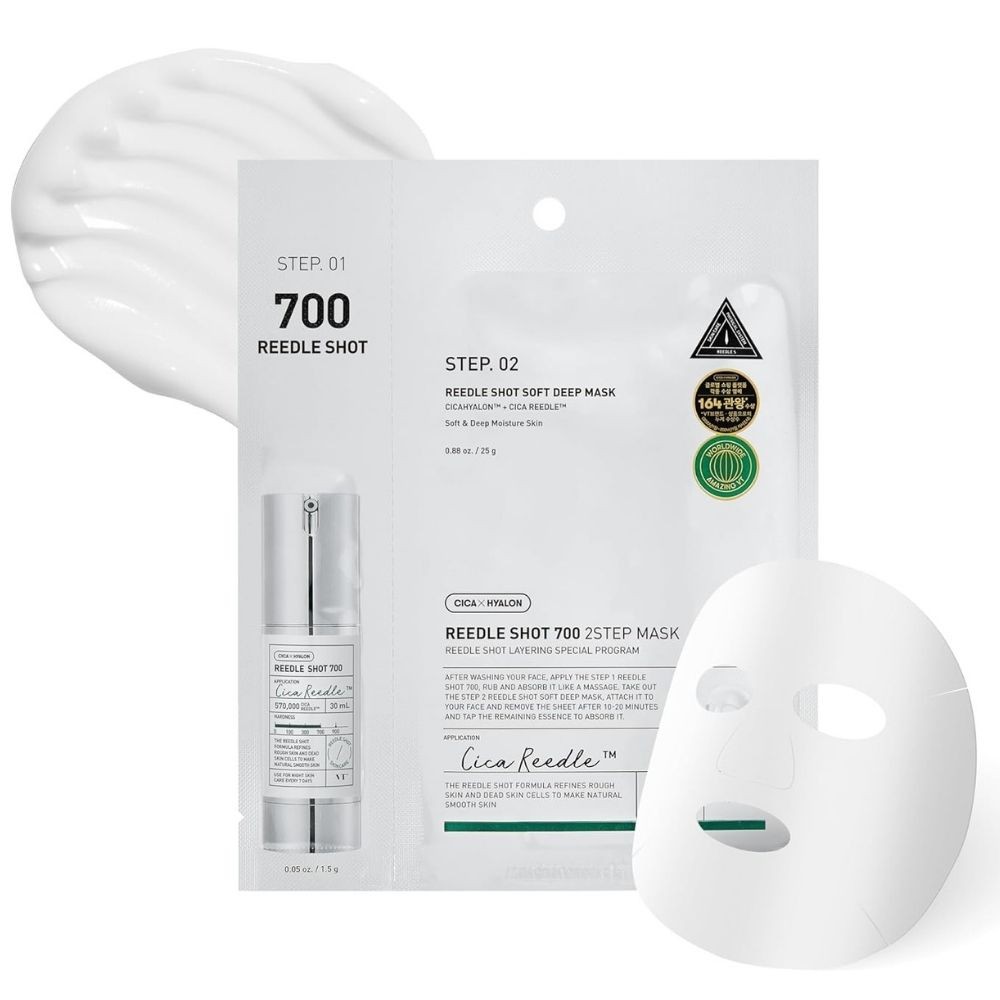 VT Cosmetics Reedle Shot 700 Maschera rassodante in 2 fasi, 1,5 g + 25 g
