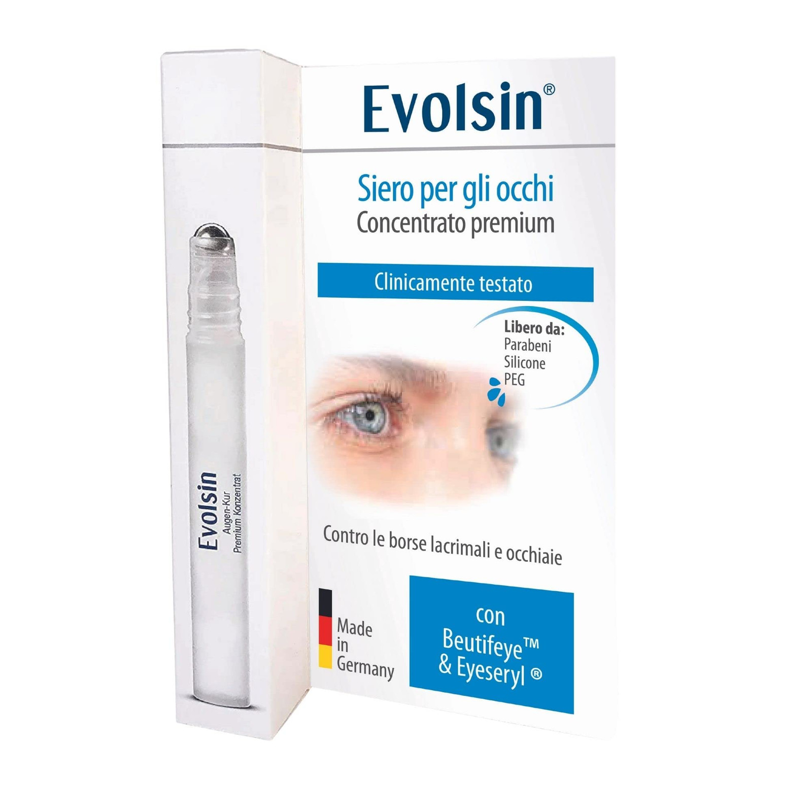 Evolsin Siero per gli occhi | Gel anti borse occhi e occhiaie I Efficace (n1i)