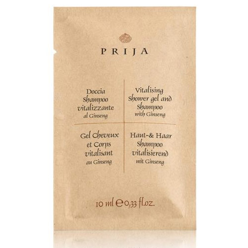 Prija SHAMPOO VITALIZZANTE Ginseng Bustine Vegan friendly 10 ML X 600 PZ