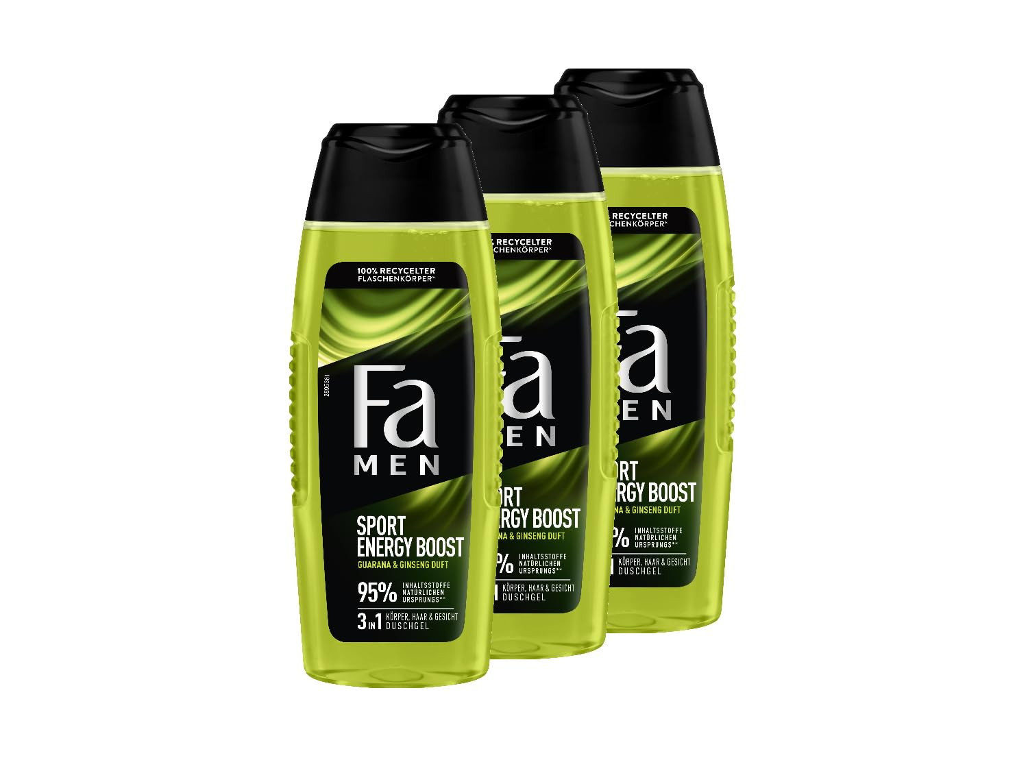 Fa MEN Sport Double Power, Power Boost Body & Hair (3 x 250 ml) (T2B)