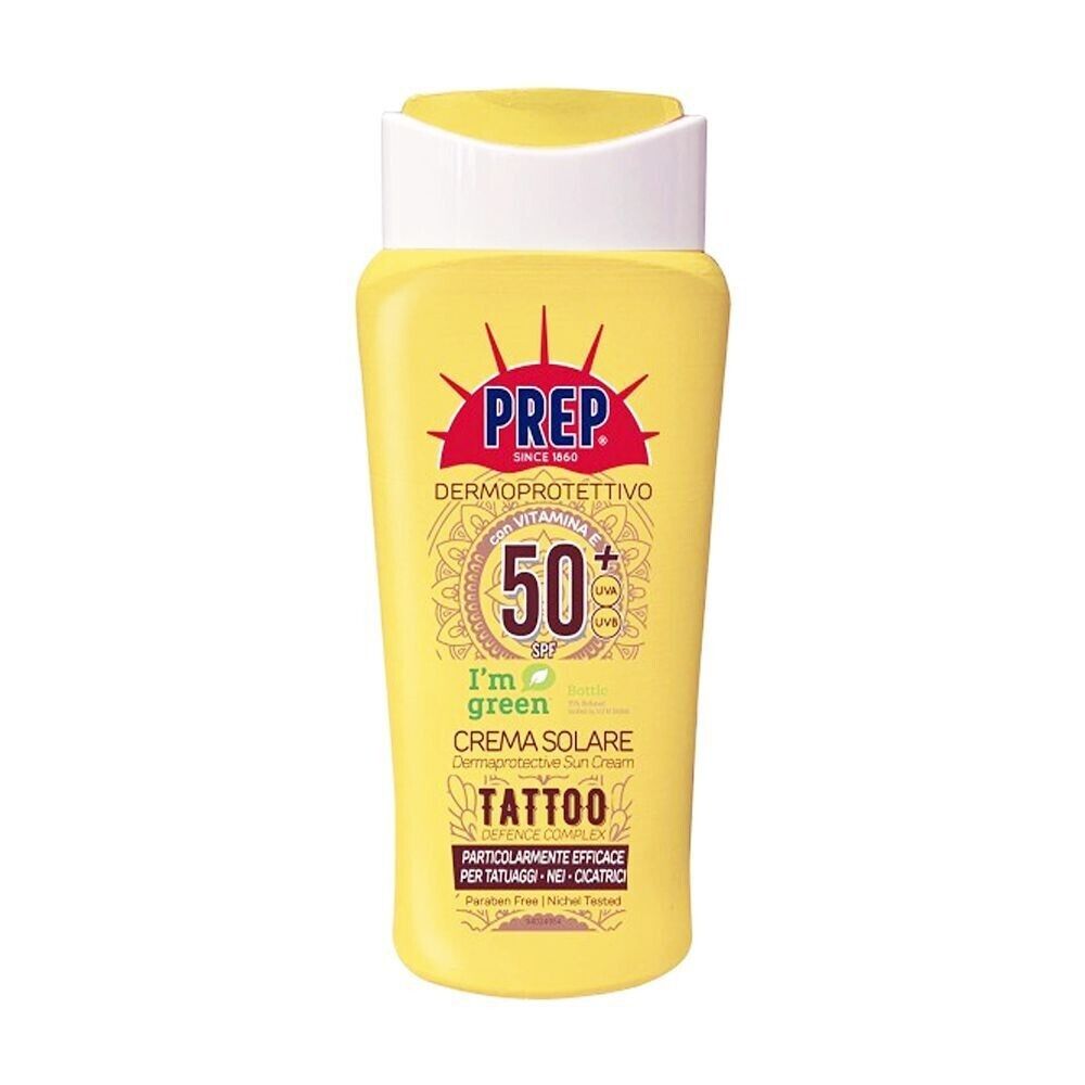 Prep Dermoprotettivo Crema Solare Tattoo Protezione 50 Spf -  200Ml