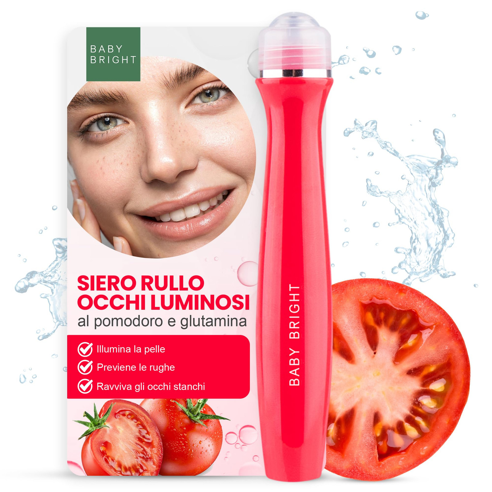 Baby Bright Advanced Siero Occhi - Idratante Roll On Occhi Serum, Rullo (f6r)