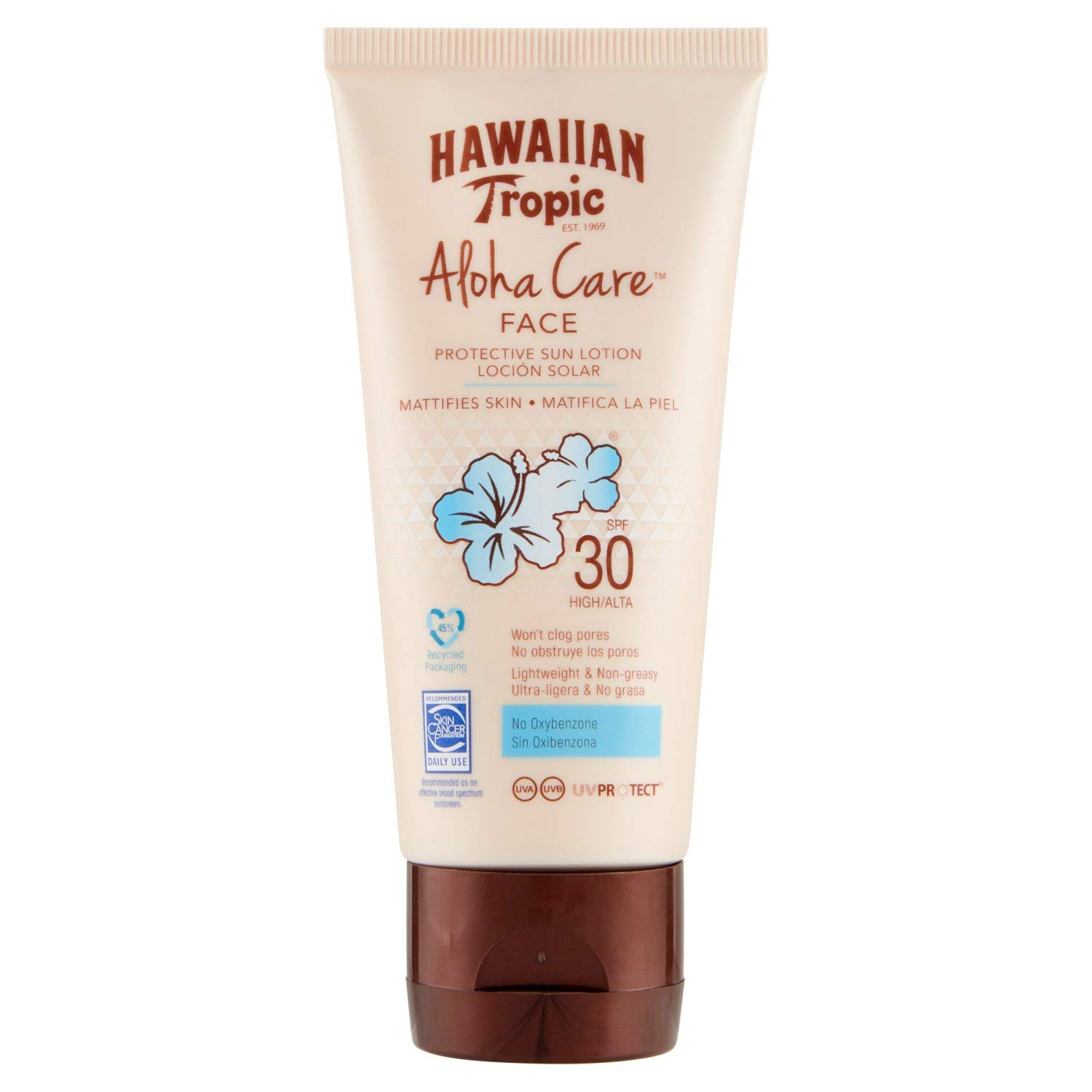 HAWAIIAN Tropic - Aloha Care Spf 30 Viso - Lozione Viso Solare Protettiva (X3T)